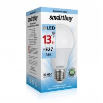 Лампа светодиодная A60 E27 13W 4000K Smartbuy -A