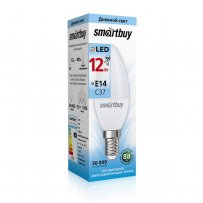 Лампа светодиодная C37 E14 12W 4000K Smartbuy