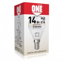 Лампа светодиодная P45 E14 14W 4000K ONE Smartbuy