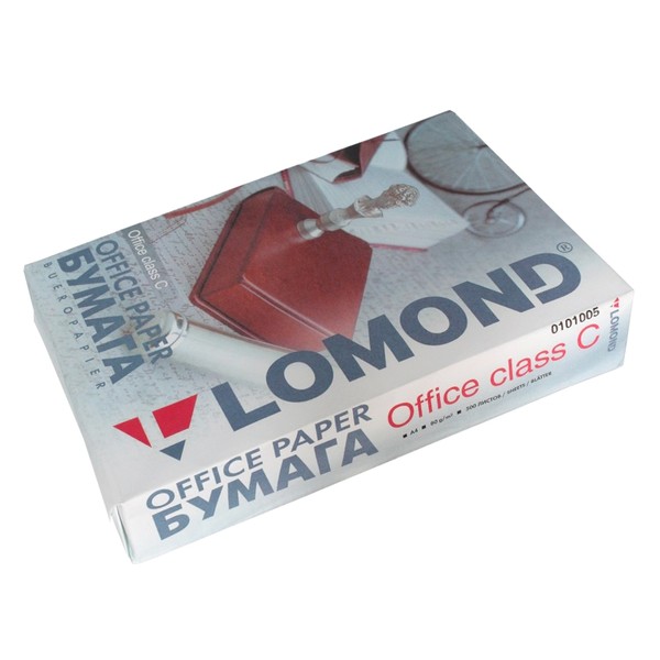 Бумага Lomond A4 80 г/м2 Office 500л (0101005)