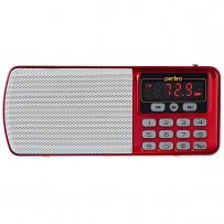 i120-RED Perfeo мини-аудио ЕГЕРЬ FM+ (70-108МГц), MP3, USB, красный