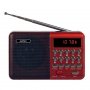 i90-RED Perfeo мини-аудио PALM FM+ (87.5-108МГц), MP3, USB, красный