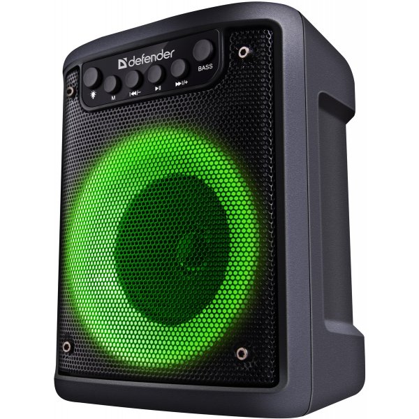 Колонка портативная Defender Funky 10Вт, Light/BT/FM/USB/MIC/AUX