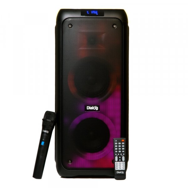 Акустическая колонка Dialog Oscar AO-200 2x5.5" 45W RMS, Karaoke, Bluetooth, FM+USB+SD, TWS, LED подсветка