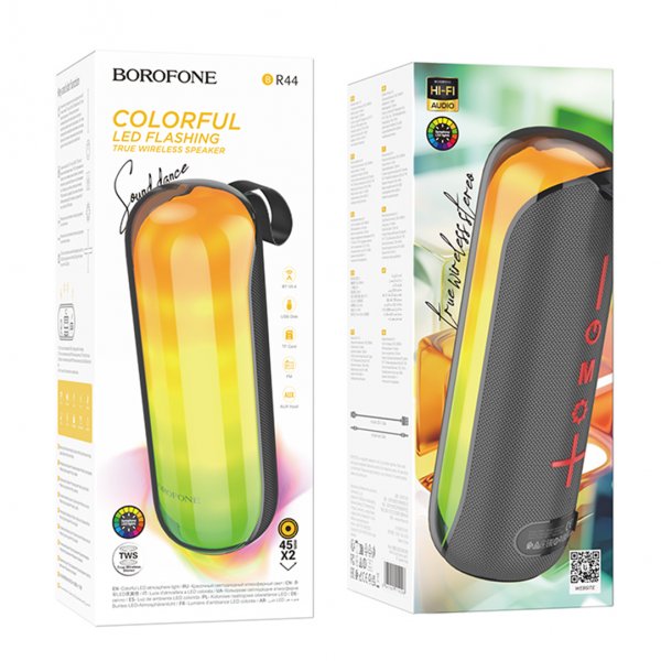 Колонка Bluetooth Borofone BR44, 10Вт, чёрный