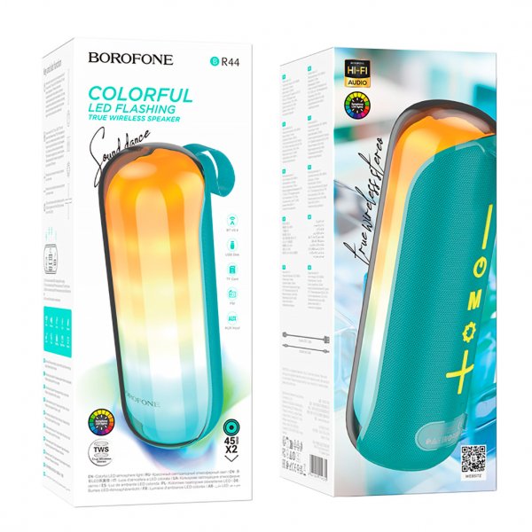 Колонка Bluetooth Borofone BR44, 10Вт, зелёный