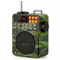 PF_E2144 Perfeo радиоприемник цифровой АЗИМУТ FM 87-108 МГц/ MP3/ BT 5.3/ Фонарик/ 1200 mAh/комуфляж