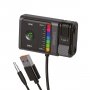 Bluetooth аудио-ресивер (AUX/USB) Deppa, Car Kit, BT 5.3, ENC, Bass Boost, 90 mAh, чёрный