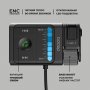Bluetooth аудио-ресивер (AUX/USB) Deppa, Car Kit, BT 5.3, ENC, Bass Boost, 90 mAh, чёрный
