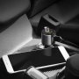 FM-трансмиттер Hoco E19 (2USB: MP3+2,4A), с дисплеем, серый