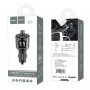 FM-трансмиттер Hoco E19 (2USB: MP3+2,4A), с дисплеем, серый