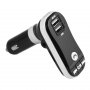 FM-трансмиттер Allison A10, 2-USB, чёрн/белый