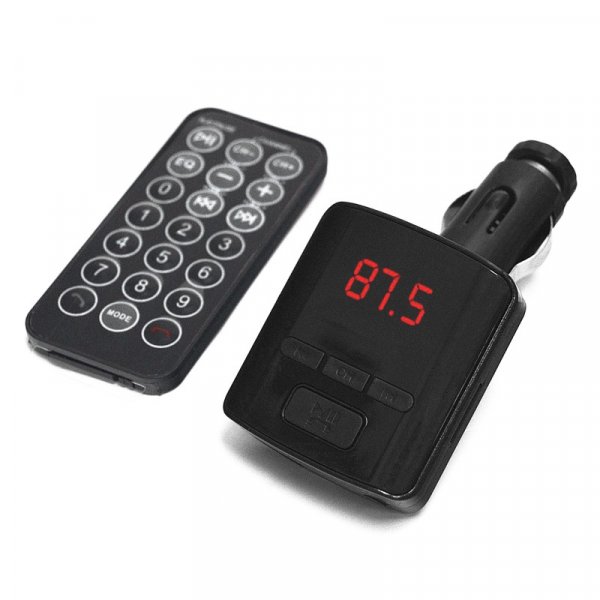 FM-трансмиттер "Wireless FM transmitter" Bluetooth, USB, чёрный