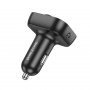 FM-трансмиттер Borofone BC54 Bluetooth, 2USB, QC3.0, TF, с дисплеем, Type-C, чёрный