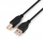 Кабель GoPower USB-A (M) - USB-B (M) 1.8м, Premium Zip-Lock, д/принтера, чёрный
