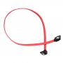 Кабель GoPower Sata (M) - Sata (M) 0.5м, Premium Zip-Lock c подвесом, ver. 3.0, силиконовый красный