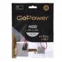 Кабель GoPower Sata (M) - Sata (M) 0.5м, Premium Zip-Lock c подвесом, ver. 3.0, силиконовый красный