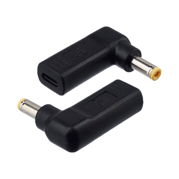 Переходник GoPower Type-C (F) - 5.5*2.5 (M), чёрный