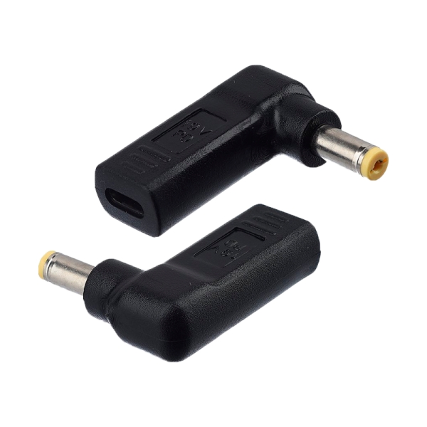 Переходник GoPower Type-C (F) - 5.5*1.7 (M), чёрный