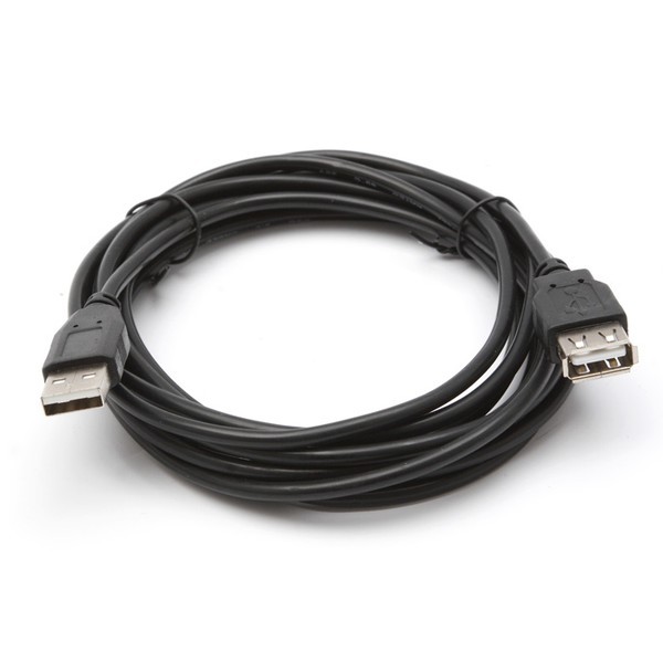 Кабель (K-831) USB 2.0 Am--Af 3.0  m чёрный в пакете (Extension Cable)