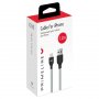 Кабель USB - 8-pin Prime Line, 1.2 м, нейлон, серый