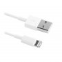Кабель USB - 8-pin BLAST BMC-210, белый пластик штекер, 1 м,  круглый белый ПВХ