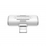 Переходник 8-pin M - 8-pin F (music) + 8-pin F (charge), Borofone, BV6, белый
