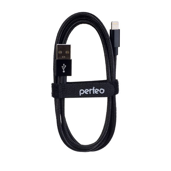 Кабель USB - 8-pin Perfeo I4304, чёрный, длина 3м. (50)