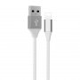 Кабель USB - 8-pin Axxa, USB 2.0, 2.0 A, 1.0 м, нейлон, белый