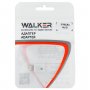 Переходник USB 8-pin (M) - micro-USB (F), №1, Walker, белый