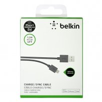 Кабель USB - 8-pin (BL), зелёный пластик штекер, 1.2м, круглый зелёный ПВХ, коробка