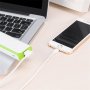 Кабель USB - 8-pin Hoco UPL11, белый пластик штекер, 1.2 м, круглый белый ПВХ