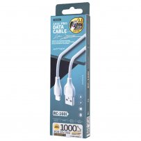 Кабель USB - 8-pin REMAX LESU PRO RC-160i, белый пластик штекер, 1 м, круглый белый ПВХ (оригинал)