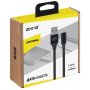 Кабель USB - 8-pin Axxa, USB 2.0, 2.0 A, 1.0 м, нейлон, чёрный