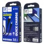 Кабель USB - 8-pin GFPoWeR F16L, индикация, 1м, 3.6A, чёрный ПВХ (120.480)