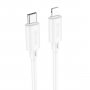 Кабель 8-pin - Type-C GFPoWeR X33TL, 1м, PD20W, белый ПВХ (30/420)