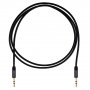 Кабель 3.5 мм Jack (M) - 3.5 мм Jack (M), GoPower, 1,0 м, TPE чёрный в пакете