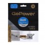 Переходник Jack 3.5мм (F) - Type-C (M) 0.1 м, GoPower, ПВХ с ЦАП белый