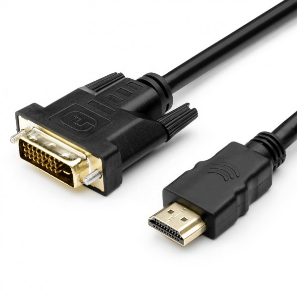 Кабель (D8001) Perfeo - HDMI A вилка - DVI-D вилка, длина 2 м. (20)