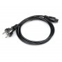 Кабель питания CEE 7/7 EF- IEC C5 (1.5м) Dialog CP-0215, чёрный в обвязке