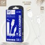 Кабель USB - 8-pin GFPoWeR F08L, 1м, 3.6A, белый ПВХ (120.480)