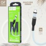 Кабель USB - micro-USB GFPoWeR MAG18M, магнитный, 1м, 2.4A, зелёный ПВХ (200.800)