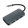 Конвертер Perfeo USB Type-C - 2xType-C + 3xUSB, (PF-Type-C-19)