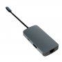 Конвертер Perfeo USB Type-C - Type-C + Ethernet + HDMI + 3xUSB, (PF-Type-C-21)