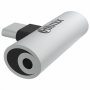Переходник Type-C - Type-C+Jack 3.5 мм, Ritmix, RCC-034, серебристый