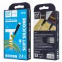 Кабель USB - Type-C GFPoWeR 19T, 1м, 2.4A, жёлтый силикон (120.480)