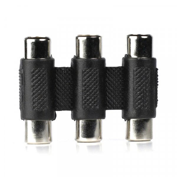 Переходник 3xRCA (гнездо) - 3xRCA (гнездо) Smartbuy (A200)