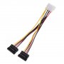 Кабель GoPower Molex (M) - 2Sata (F) 0.2 м, PVC RoHS в пакете