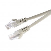 Патч-корд GoPower RJ-45 (m)-RJ-45 (m) 2,0м кат.5е ПВХ 26AWG CCA серый в пакете