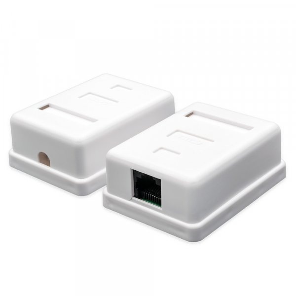 Розетка накладная GepLink GL4053 UTP, RJ45, Cat.5e, 1 порт, белая